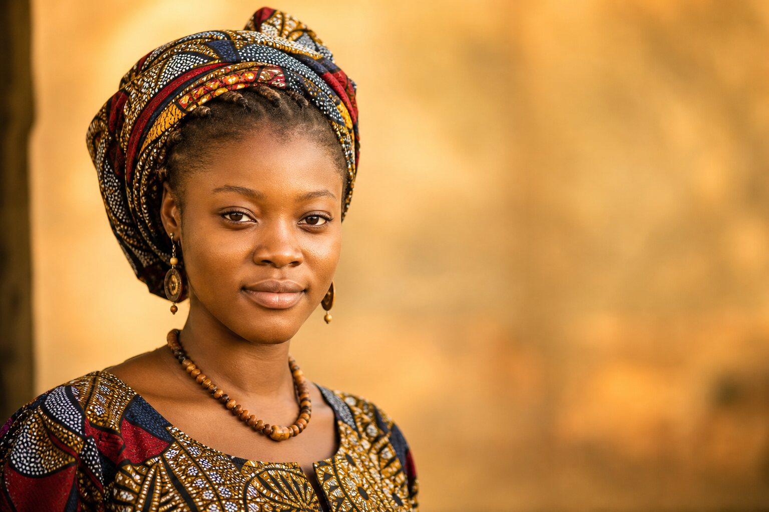 A confident Nigerian woman looking toward the future