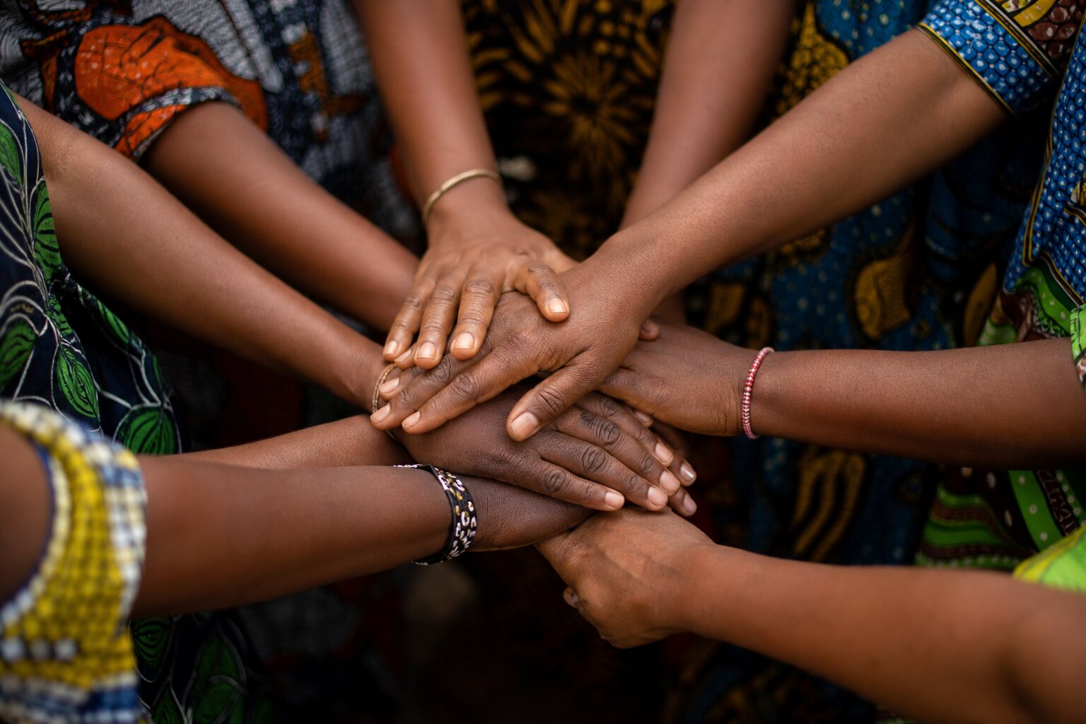 Hands joined in unity