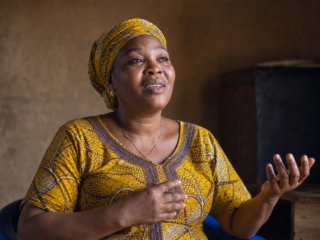A Nigerian woman sharing her story